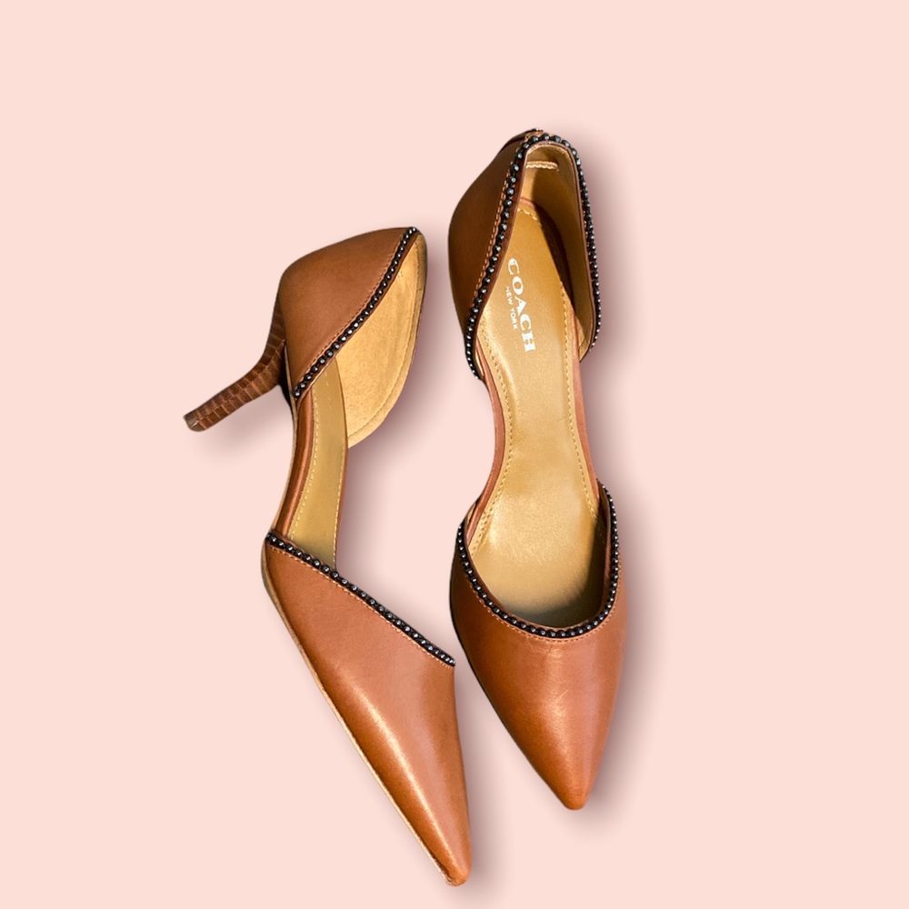 COPY - NEW Coach D’Orsay pumps with bead embellishments